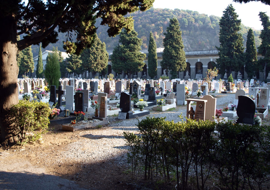 La partie centrale, cimetière extérieur
