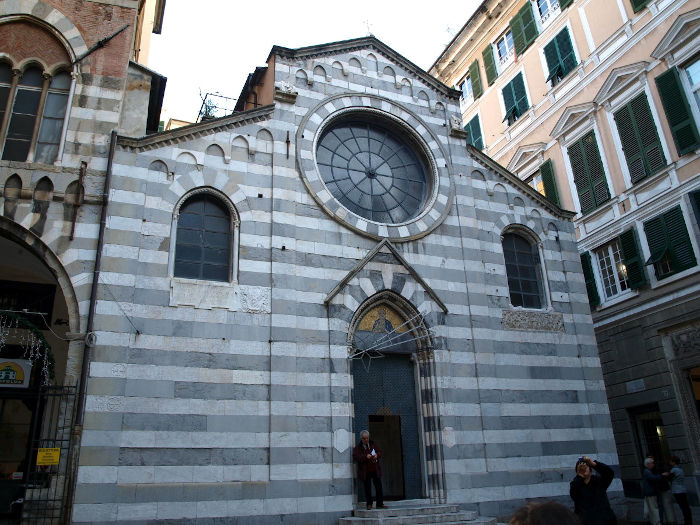 La façade extérieur de l'église de San Matteo, Gênes