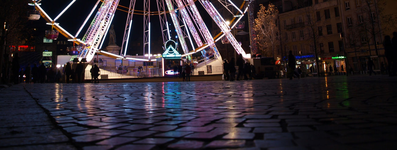 Place de jaude, roue à noel