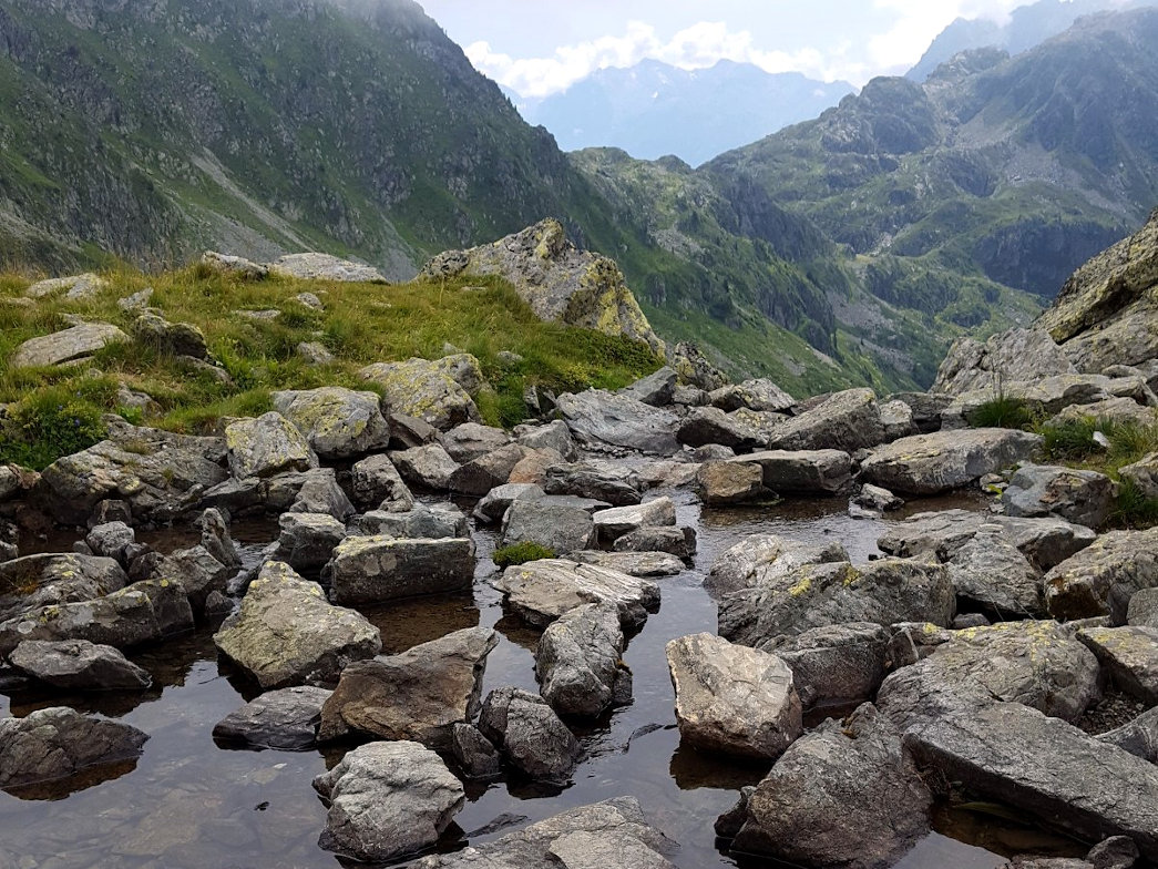 Vers la cîme de la Jasse, vue magnifique sur les 7 laux